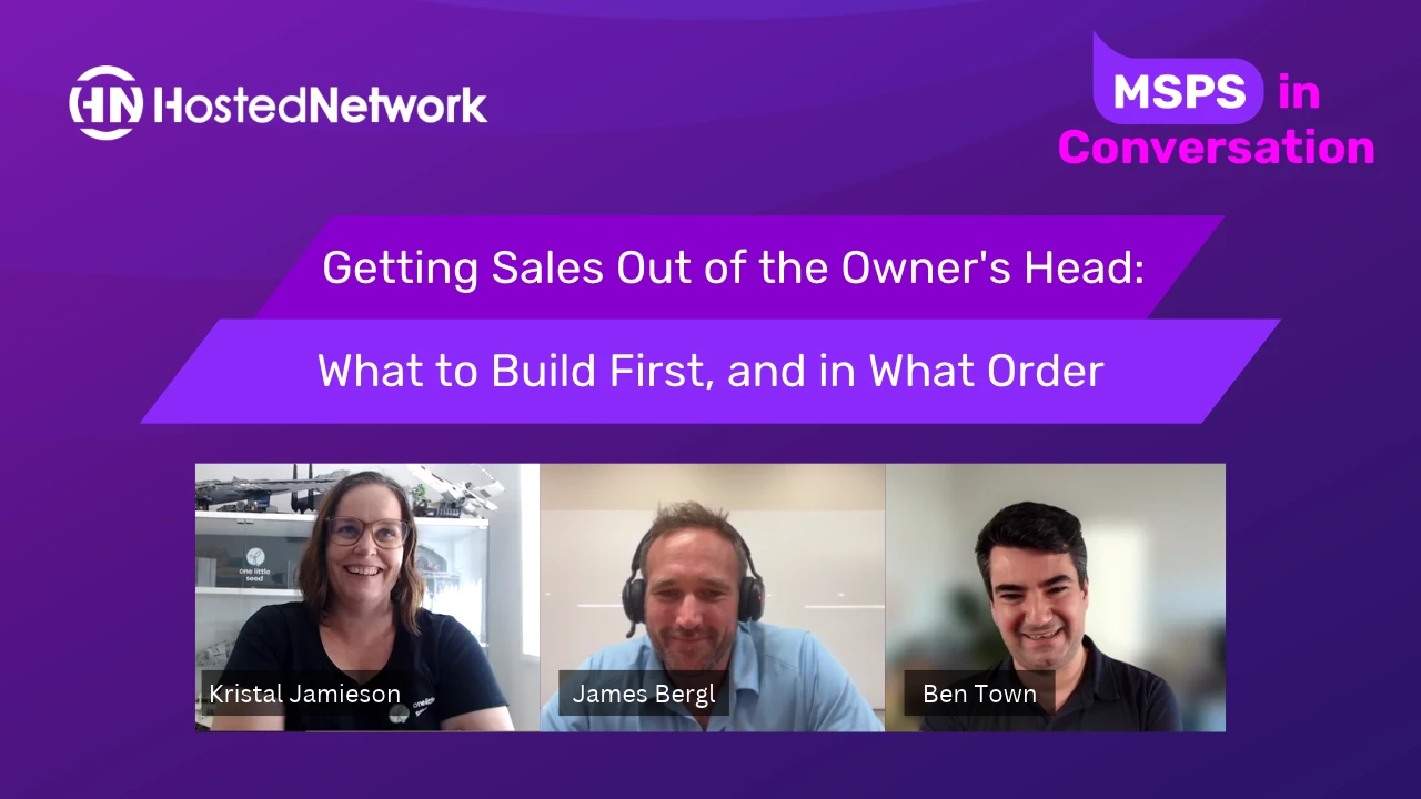 Getting Sales Out of the Owner's Head: What to Build First, and in What Order